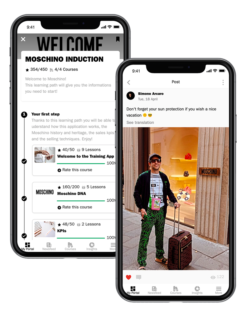 Moschino YOOBIC Learning Communication App