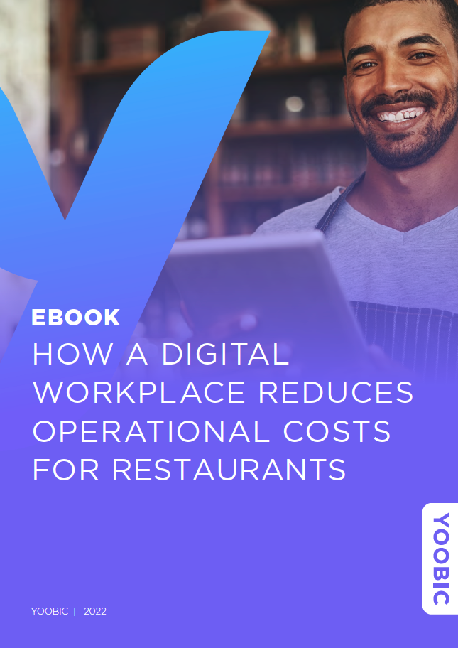 ebook - cover - digital workplace for restaurant cost reduction